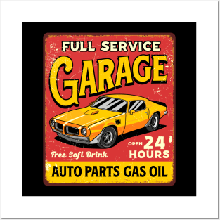 Retro Vintage Automotive Tin Sign Posters and Art